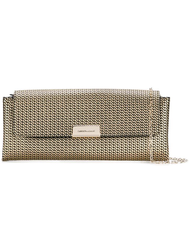 Emporio Armani High Shine Shoulder Bag, Women's, Grey, Leather/polyurethane/cotton