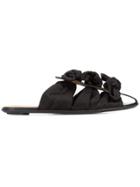 The Row Bow Detail Sandals - Black