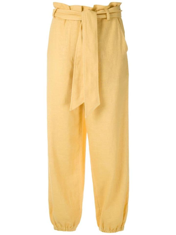 Nk Rustic Linen Antoni Trousers - Yellow