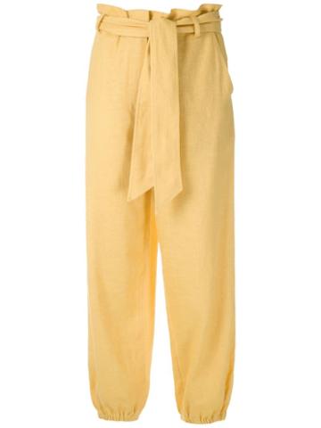 Nk Rustic Linen Antoni Trousers - Yellow