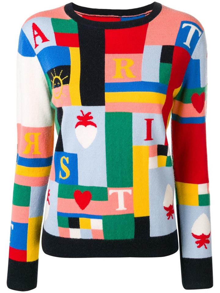 Chinti & Parker Colour Block Jumper - Red