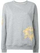 Each X Other - Floral Embroidered Sweatshirt - Women - Cotton - M, Grey, Cotton