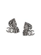 Chanel Pre-owned Strass Embellished Earrings - Metallic