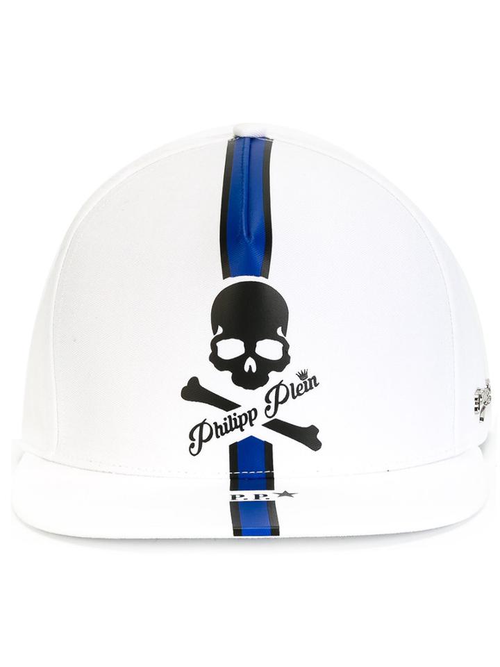 Philipp Plein - Glory -2 Cap - Men - Cotton - One Size, White, Cotton