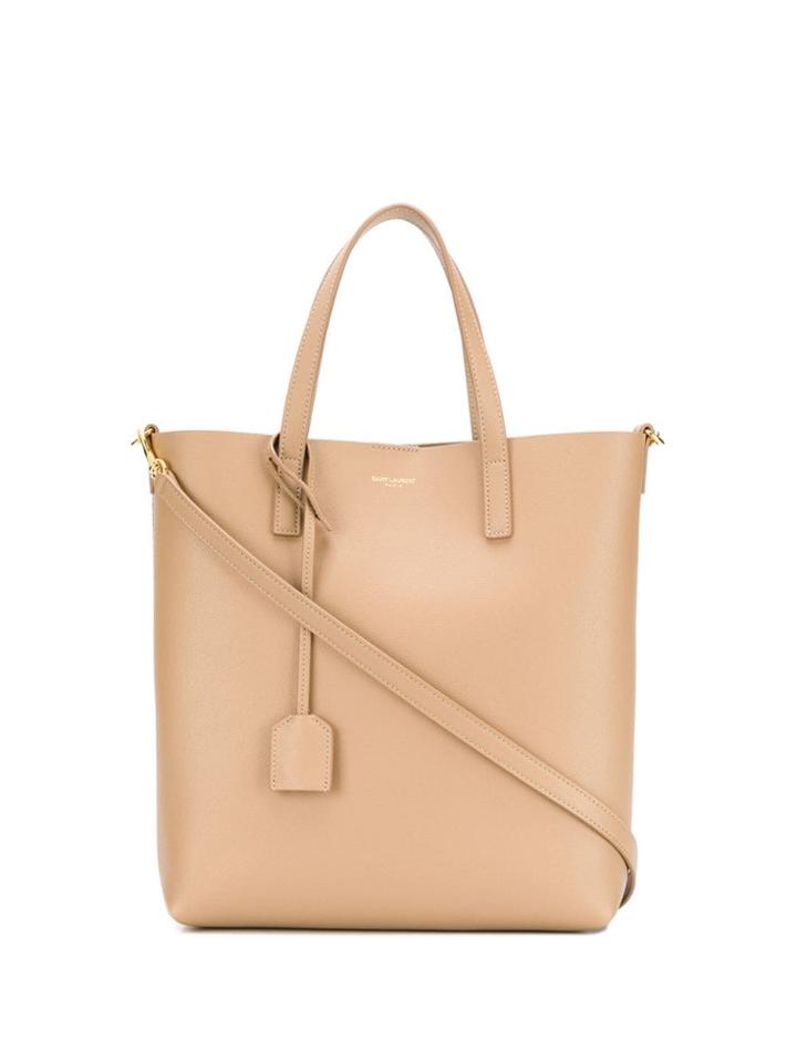Saint Laurent Shopping Bag Tote - Neutrals