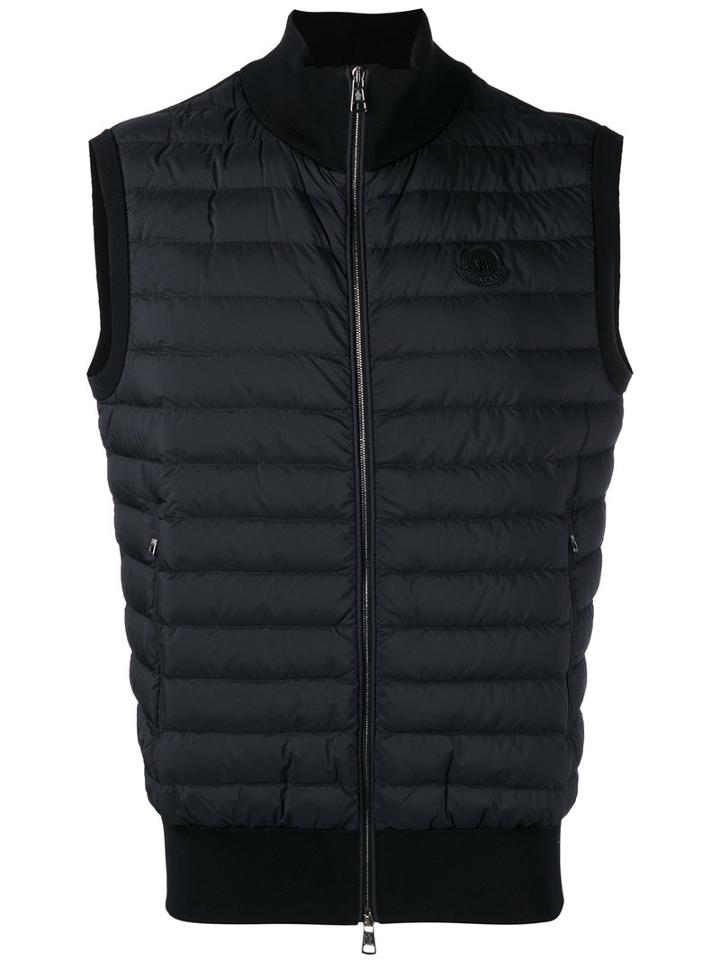 Moncler Padded Gilet, Men's, Size: Xl, Black, Polyamide/feather Down