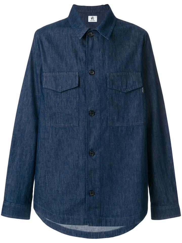 Ps By Paul Smith Denim Shirt Jacket - Blue