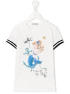 Moncler Kids Mermaid T-shirt, Girl's, Size: 8 Yrs, White