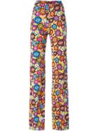 Emilio Pucci Floral Print Trousers, Women's, Size: 40, Rayon/silk