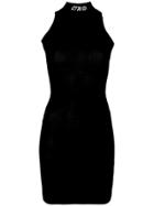 Heron Preston Sheer Fitted Dress - Black