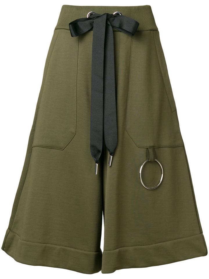 Marques'almeida Cropped Wide Leg Trousers - Green