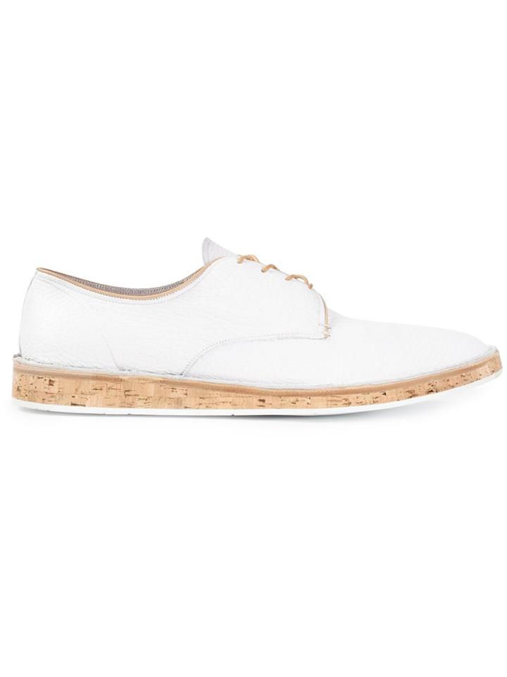 Premiata Cork Sole Derby Shoes - White