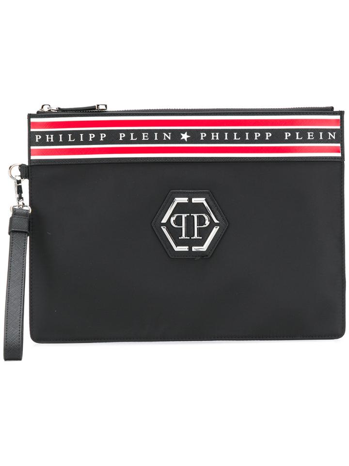 Philipp Plein Logo Clutch Bag - Black