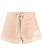 Courrèges Drawstring Waist Shorts - Pink