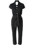 Carolinaritz V-back Detail Jumpsuit, Women's, Size: 36, Black, Cotton/spandex/elastane