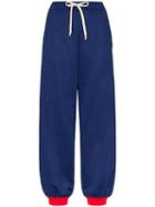 Gucci Logo-stripe Track Pants - Blue