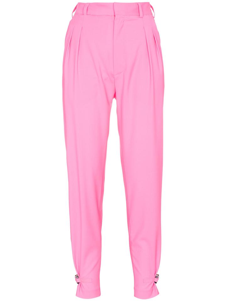 Alyx Mid Rise Virgin Wool Cashmere-blend Cropped Trousers - Pink &