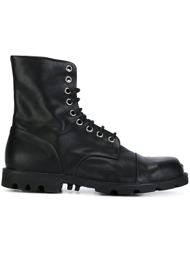 Diesel 'steel' Lace-up Military Boots