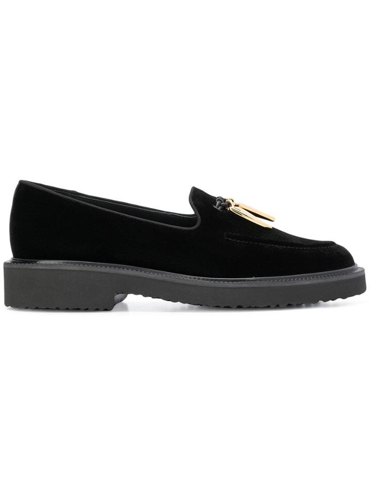 Giuseppe Zanotti Shark Tooth Slippers - Black