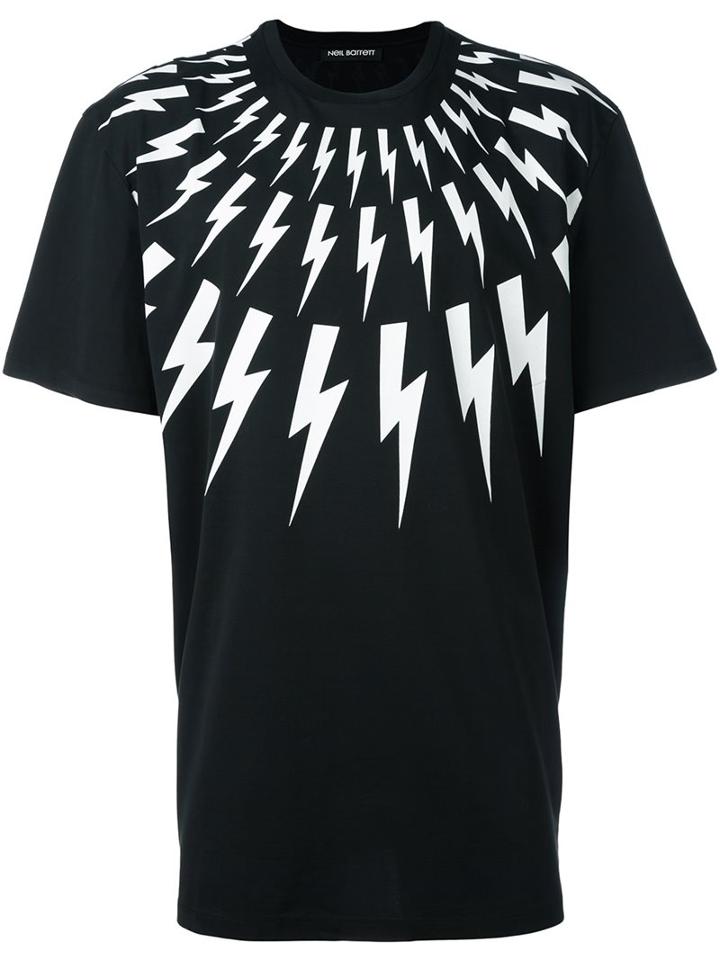 Neil Barrett 'thunder' T-shirt, Men's, Size: Xl, Cotton