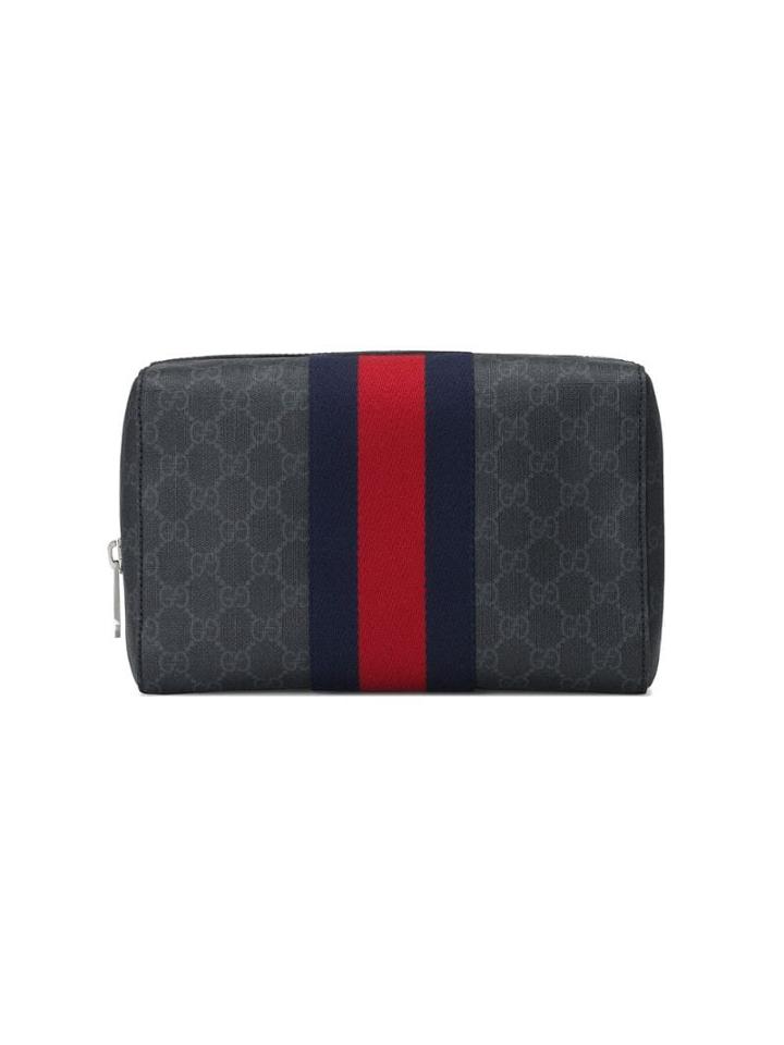 Gucci Black Gg Supreme Toiletry Case