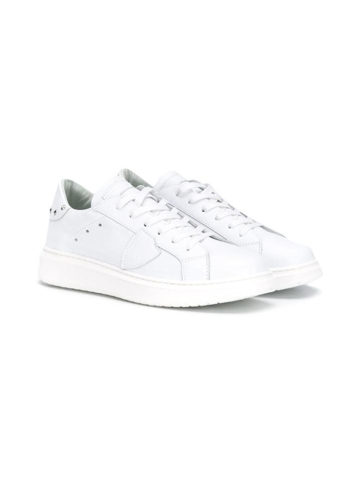 Philippe Model Kids Teen Paris Studded Sneakers - White