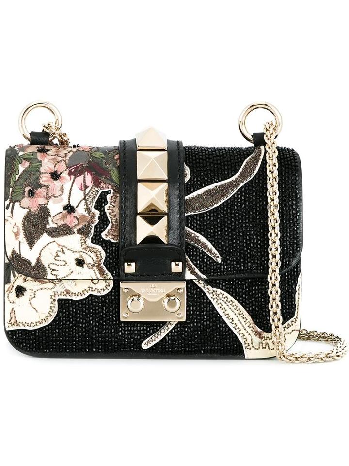 Valentino Mini 'kimono 1997 Glam Lock' Shoulder Bag, Women's, Black