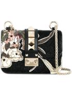 Valentino Mini 'kimono 1997 Glam Lock' Shoulder Bag, Women's, Black