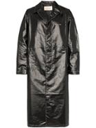 1017 Alyx 9sm Mid-length Faux Leather Trench Coat - Black