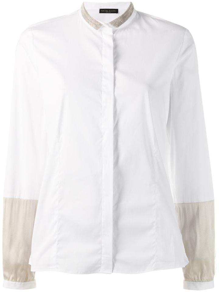 Fabiana Filippi Glitter Detail Shirt - White
