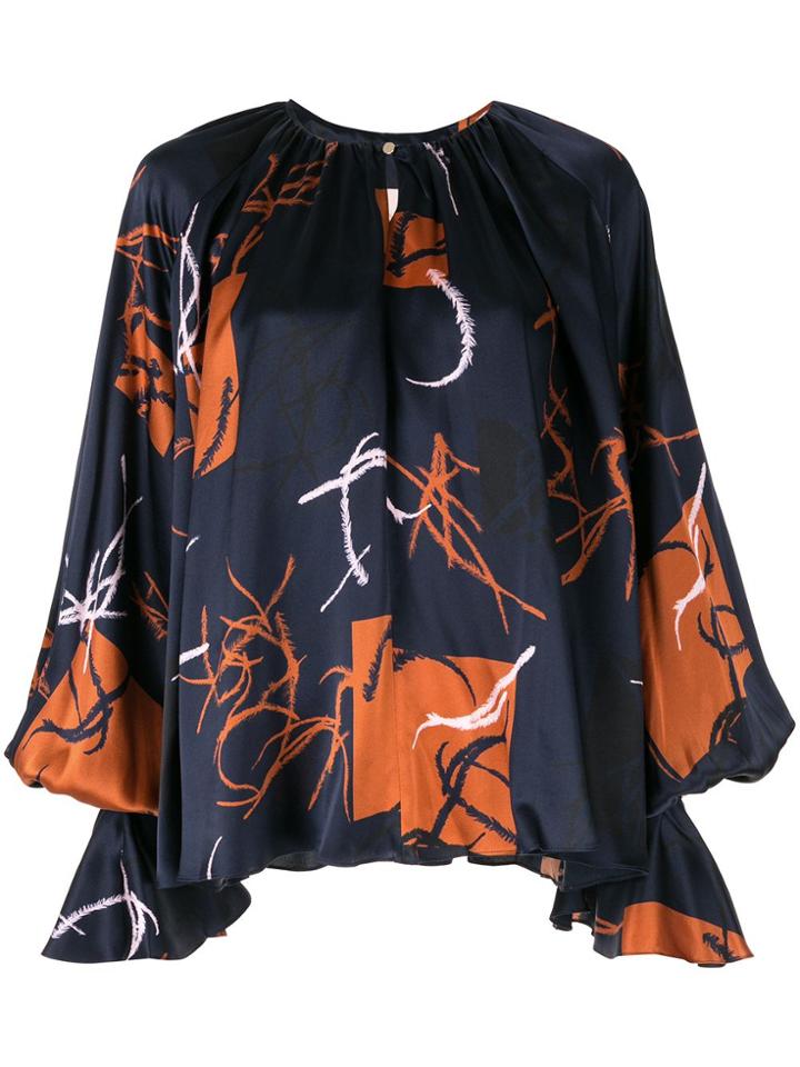 Roksanda Bell Sleeved Blouse - Blue