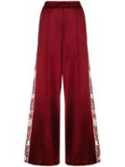 Golden Goose Floral Band Palazzo Trousers - Red
