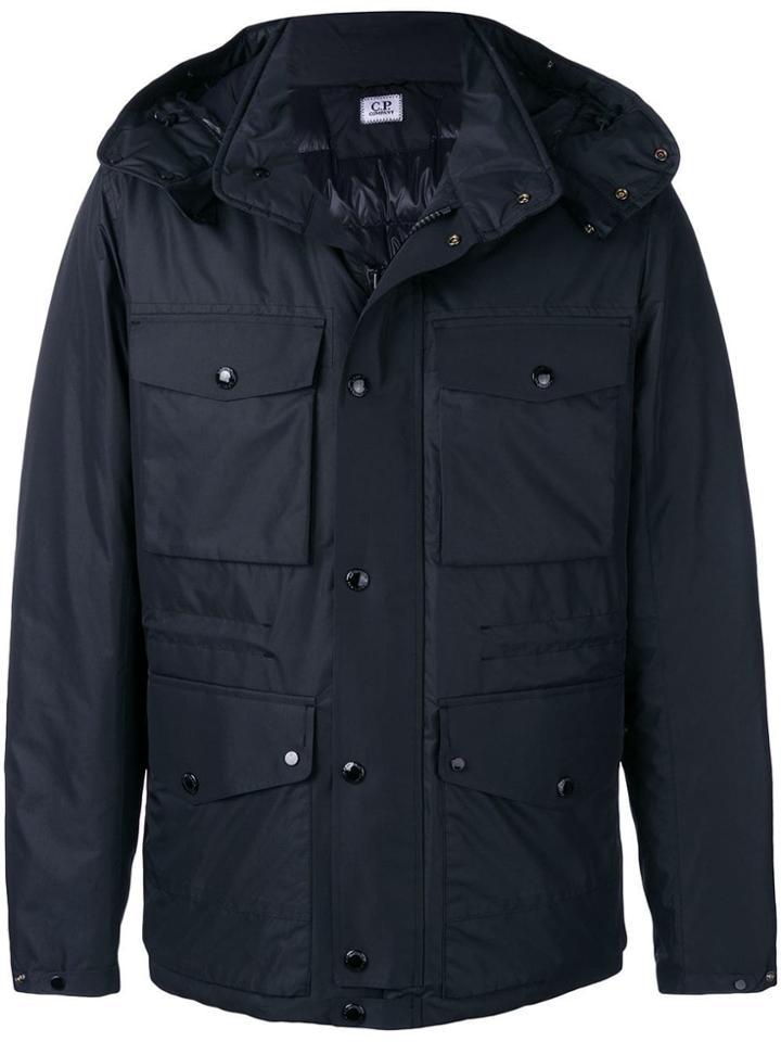 Cp Company Micro M Goggle Jacket - Blue