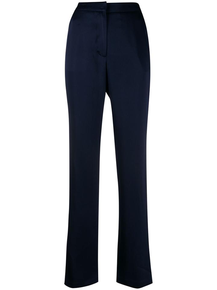 Semicouture Satin Trousers - Blue
