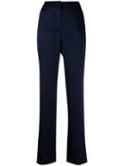 Semicouture Satin Trousers - Blue