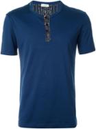 Dolce & Gabbana Underwear Henley T-shirt, Men's, Size: 7, Blue, Cotton