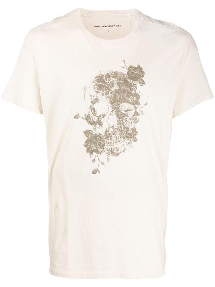 John Varvatos Graphic Print T-shirt - Neutrals