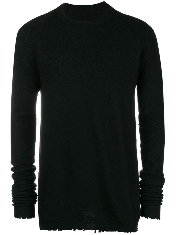 Unravel Project Distressed Jumper - Black