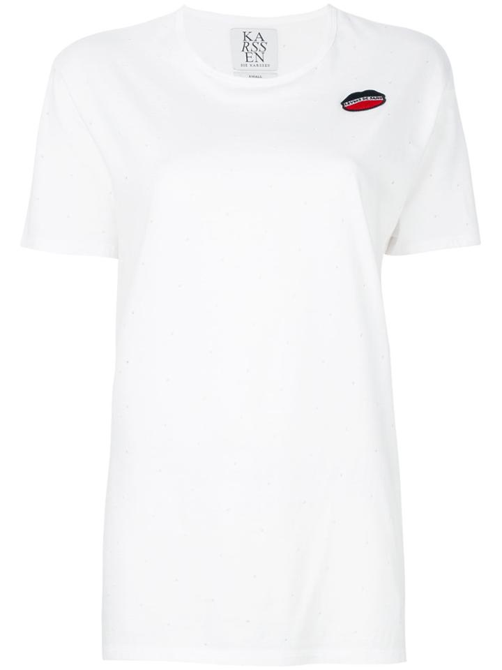 Zoe Karssen Holey T-shirt - White