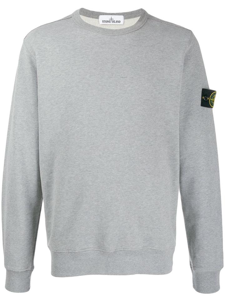 Stone Island Plain Jumper - Grey