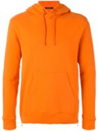 Balmain Zip Detail Hoodie, Men's, Size: Medium, Yellow/orange, Cotton