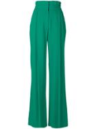 Msgm Wide-legged Trousers - Green