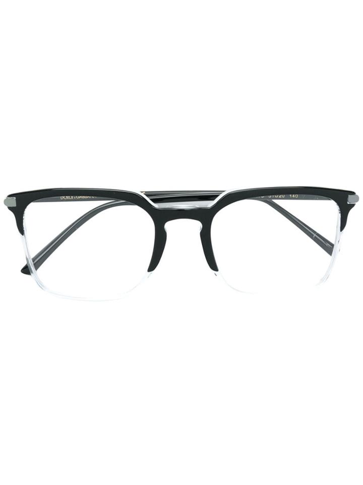Dolce & Gabbana Eyewear Rectangular Glasses - Black