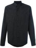 Ami Alexandre Mattiussi Classic Plaid Shirt, Men's, Size: 39, Black, Cotton