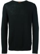 Barena Classic Crew Neck Jumper, Men's, Size: Medium, Black, Merino