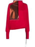 Ilaria Nistri Contrast Patch Sweatshirt - Red
