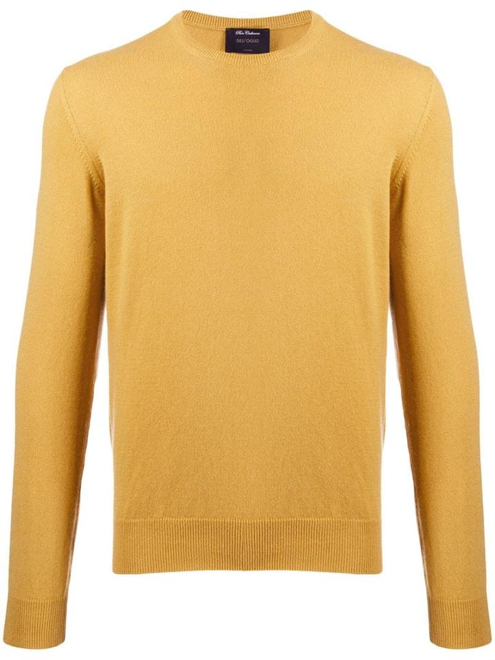 Dell'oglio Crew-neck Cashmere Sweater - Yellow
