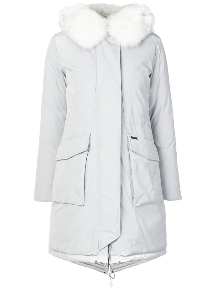 Woolrich Military Parka Coat - Grey