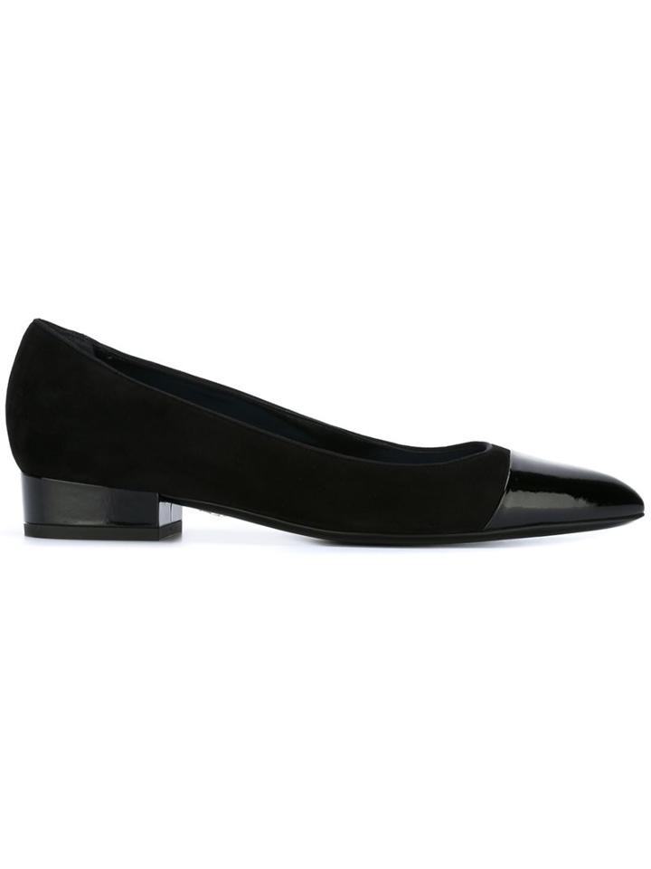Lanvin Pointed Block Heel Ballerinas