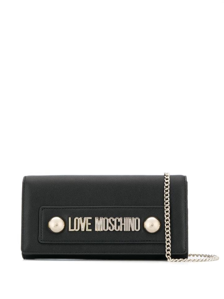 Love Moschino Wallet With Chain - Black